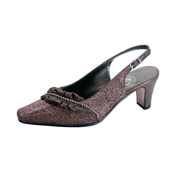 👠 FLORAL Bloom Women's Wide Width Slingback Dress Pump Shoes 👠 - Picture 1 of 6